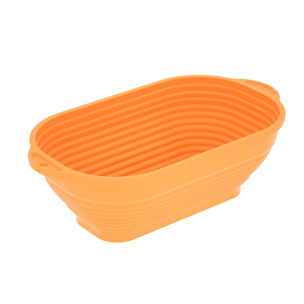 caissettes cuisine silicone couleurs vert clair orange rayures horizontales moderne poignées