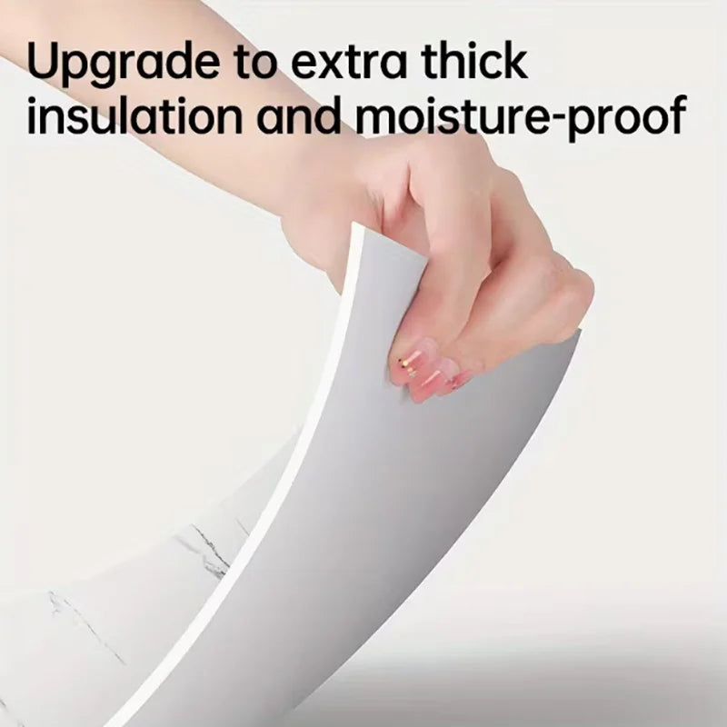 panneau protection douche adhésif imitation marbre blanc veines grises moderne 30x60cm