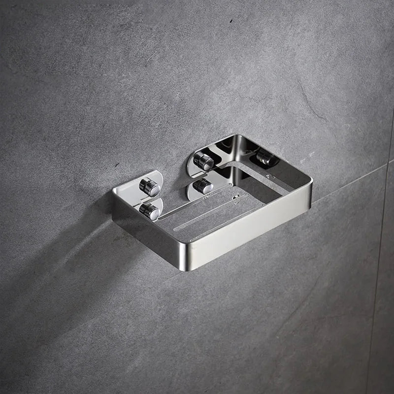 porte savon mural acier inoxydable noir argent bronze or moderne salle bains double boîte