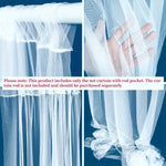 rideau tulle transparent rouge blanc decoratif mariage anniversaire photo festive poche tringle