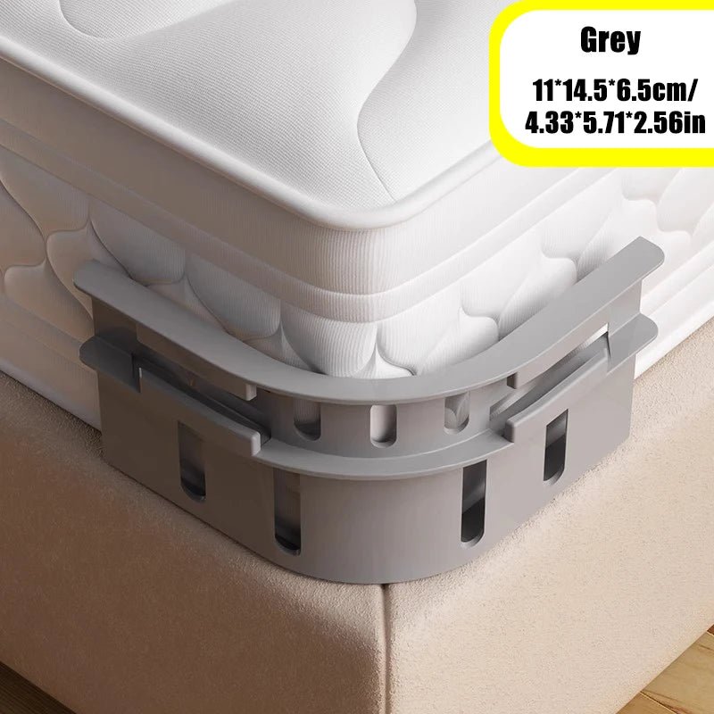 fixateur drap lit blanc gris moderne minimaliste adhésif maison lit sécurité pièces