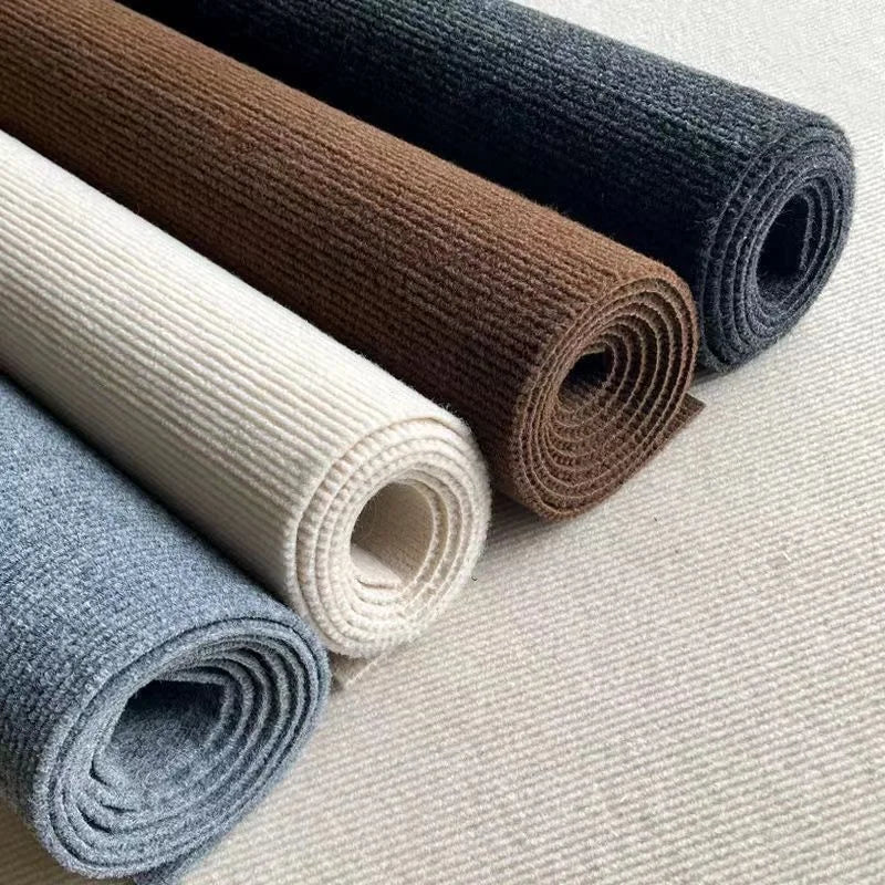 tapis adhésif gris moderne minimaliste polyester 100 maison intérieur sol salon chambre cuisine