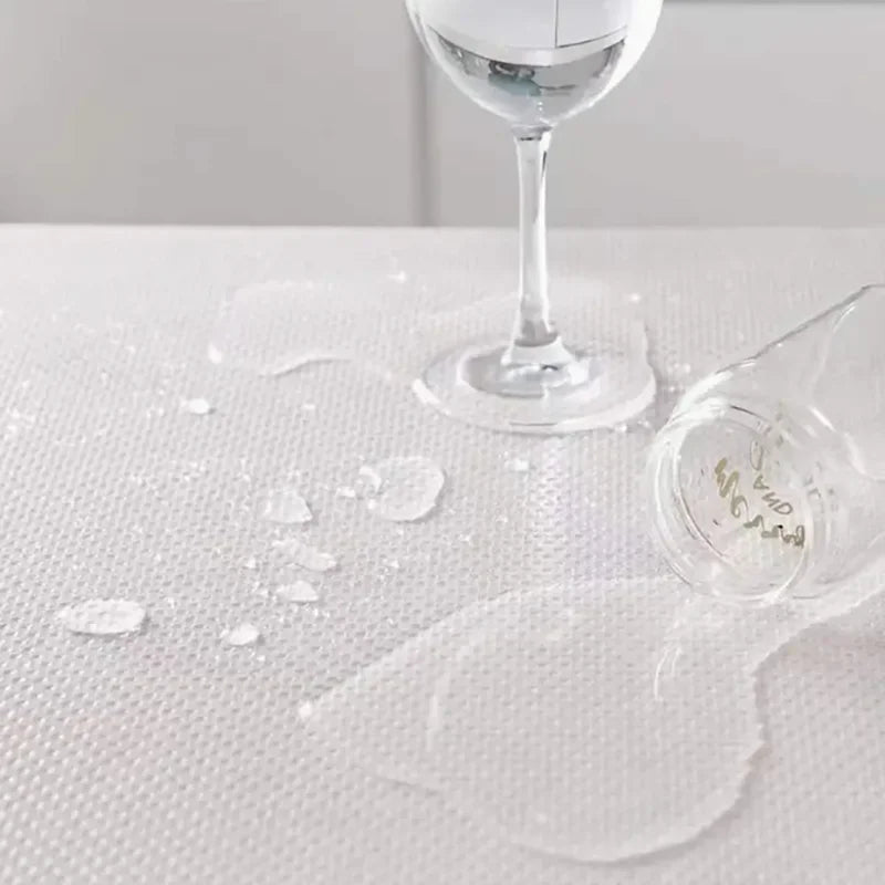 tapis protection meuble moderne adhésif blanc translucide points réguliers respectueux environnement 30x150cm
