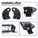 support montage barre lumiere travail noir industrielle fixations vis ecrous anneaux