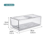 organisateur réfrigérateur boîtes rangement transparentes conteneurs stockage alimentaire plateau drainage moderne cuisine