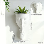 décoration murale moderne cache plantes masque blanc noir résine art contemporain texture granuleuse