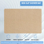 tapis douche bain antidérapant 40x60cm 50x80cm texture éponge moderne respectueux environnement easy clean