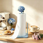 support serviettes papier bois rose moderne nœud clips salle bain cuisine