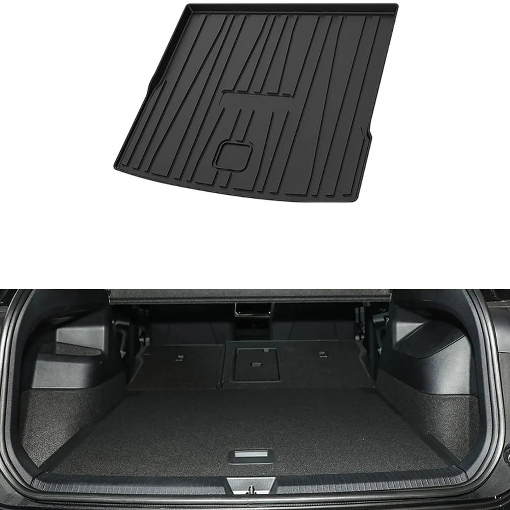 tapis sol voiture noir rayures horizontales surface rugueuse moderne résistant tapis avant arrière coffre