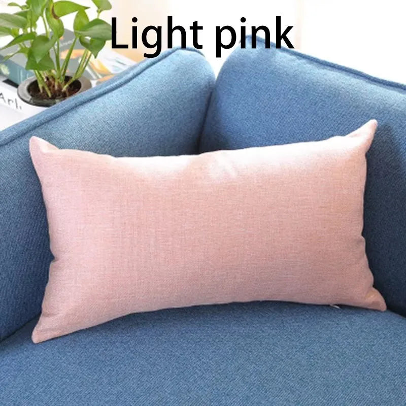 coussin décoratif rectangulaire rouge gris orange amovible lavable 30x50cm moderne fibre polyester