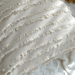 taies d'oreiller coton rayées beige clair 30x50cm 45x45cm boho chic ornemental voiture maison