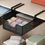 paniers rangement blanc noir maille métal coulissant clips sous armoire moderne économie place