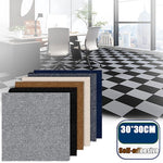 tapis auto adhésif moderne 30x30cm gris marron bleu marine carreaux noirs blancs salon chambre