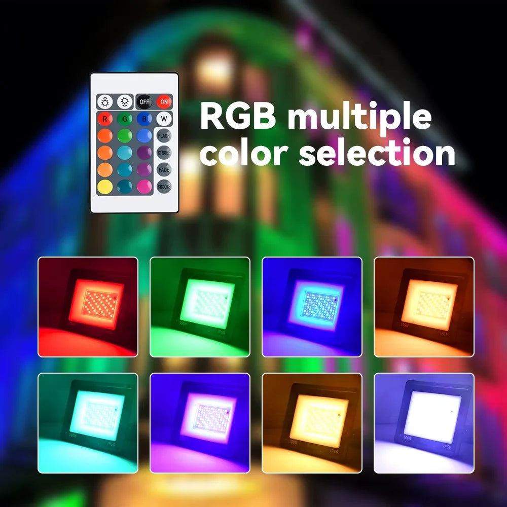projecteurs led rgb télécommande ip66 étanches moderne clips extérieur intérieurDecorationFestive