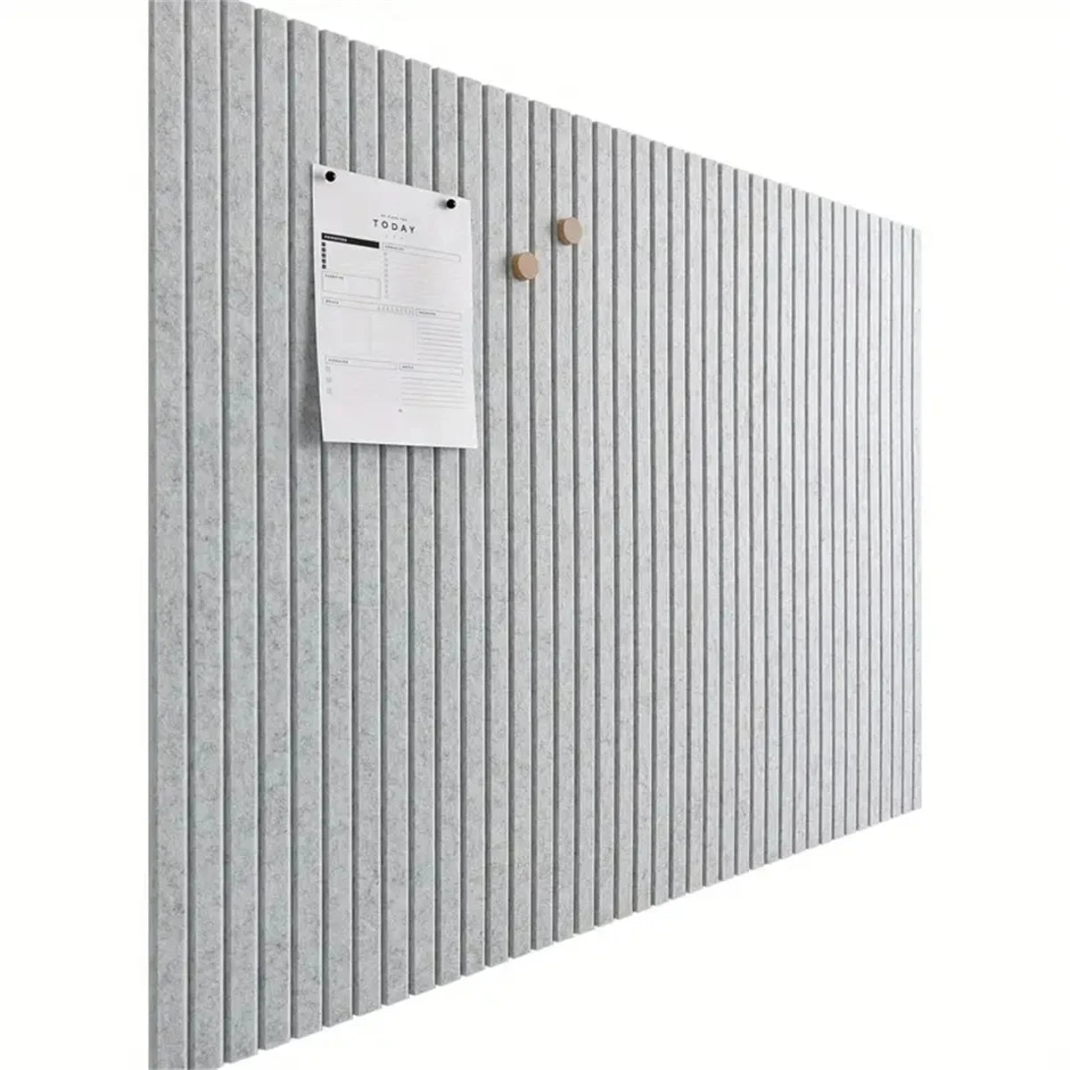 panneau décoratif moderne gris clair rayures verticales adhésif tuiles feutre 30cm salon chambre