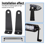 support montage barre lumiere travail noir industrielle fixations vis ecrous anneaux