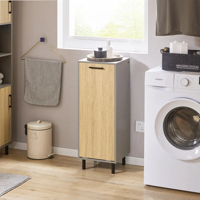 Armoire à linge pliable gris clair vue de face