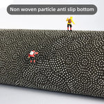 tapis cuisine antidérapant polyester marron bleu noir motif couverts moderneintérieurextérieurplage