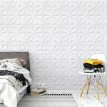 décoration murale autocollante 3d géométrique résistante humidité moderne 35x35cm