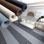 tapis rayures horizontales texture tridimensionnelle 40cm 300cm gris foncé gris clair moderne minimaliste adhésif