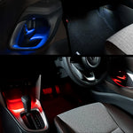éclairage ambiant led connecteur adhésif moderne gris clair câbles 12v kit voiture