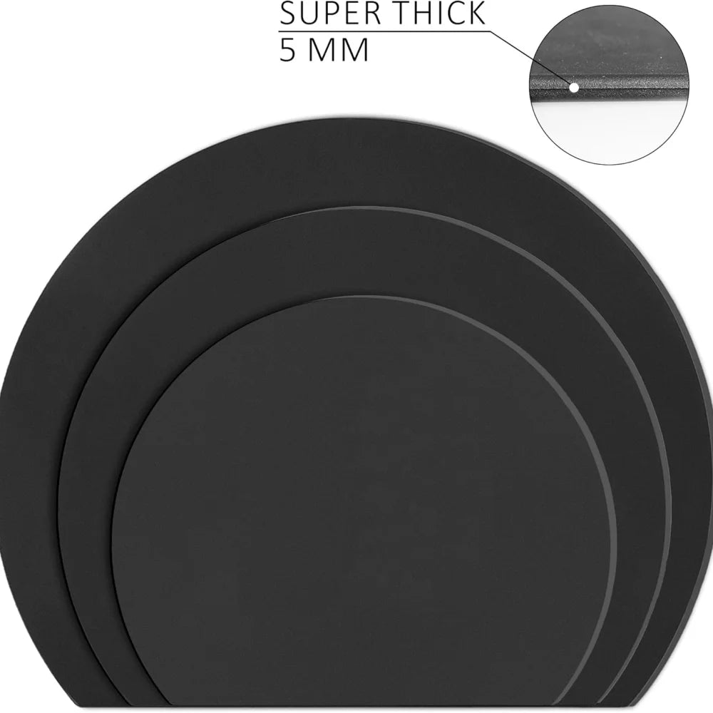 planches découper silicone flexible double face antidérapante noires modernes cuisine