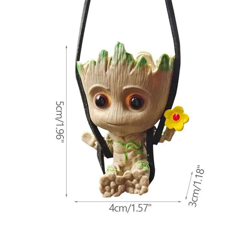 vase decoratif groot personnages marvel pot plante texturé oiseau miniature
