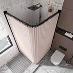 rideau douche plissé moderne beige bleu marine noir opaque 100x180cm 120x200cm 150x200cm