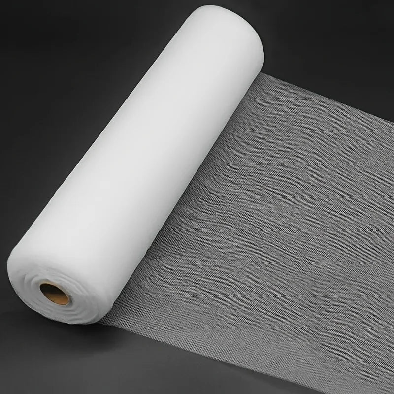 toile fond blanc translucide classique mariage décoration 50 yards tissu polyester adhésif 30cm large