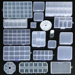 boîte rangement plastique transparente séparateurs bijoux accessoires matériel pêche