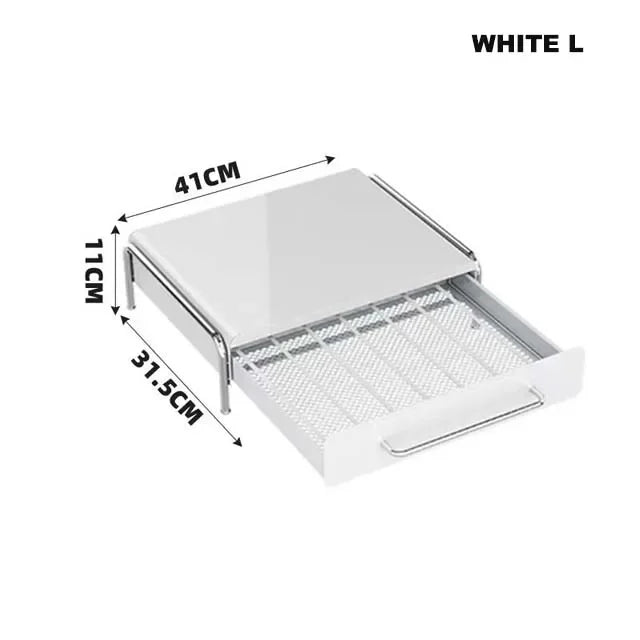 organisateur tiroir rangement vaisselle blanc moderne clips tasses capsules sucre moulu boites pots