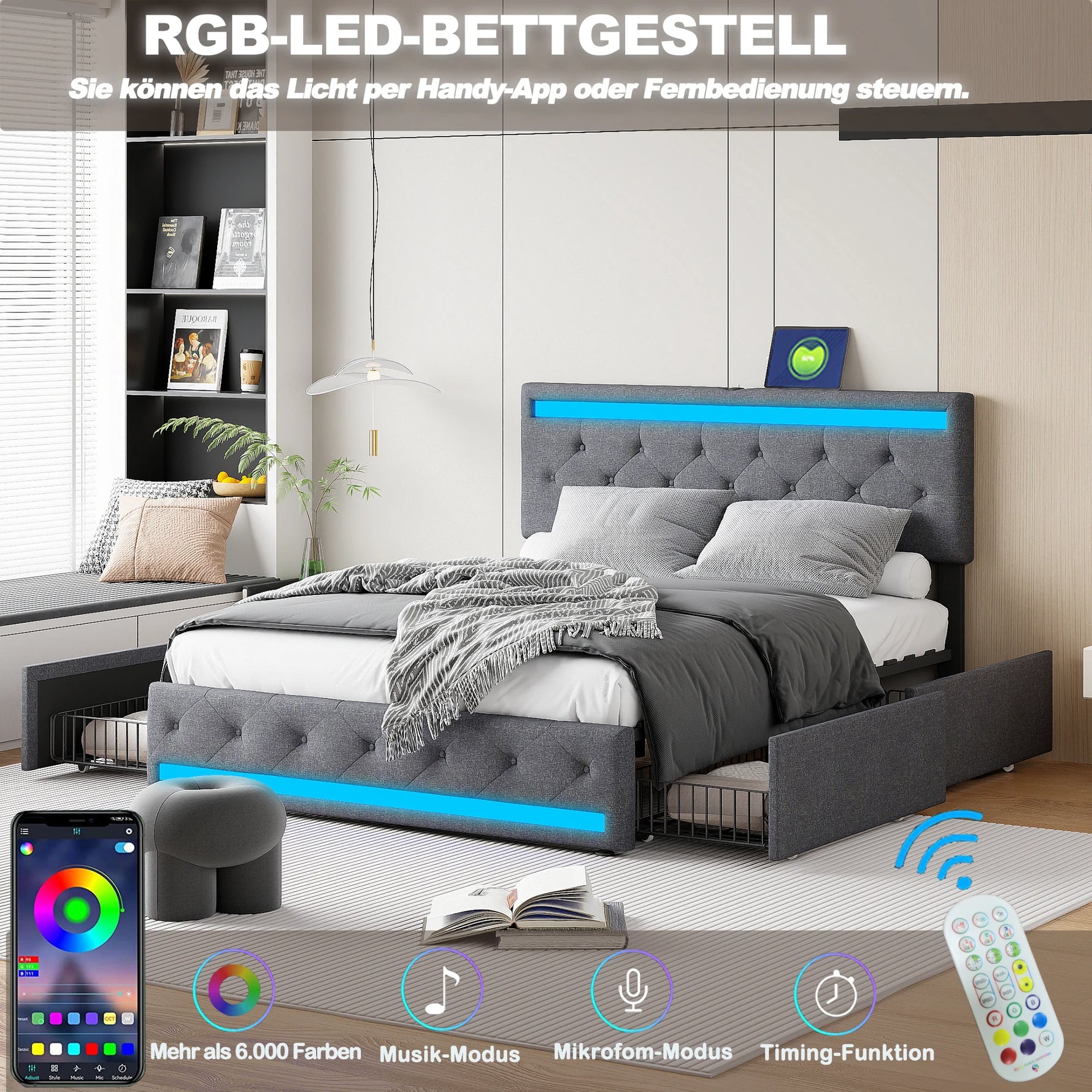 Télécommande pour contrôler les couleurs et motifs LED