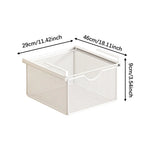 paniers rangement blanc noir maille métal coulissant clips sous armoire moderne économie place