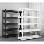 étagère métal noire blanche grande rangement cuisine salle bains meuble stockage solide moderne