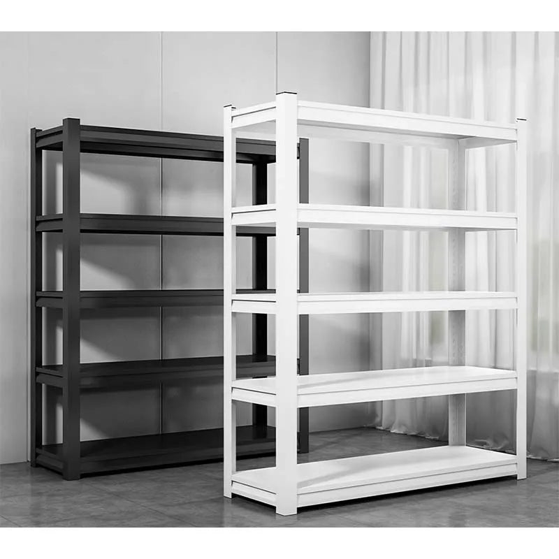 étagère métal noire blanche grande rangement cuisine salle bains meuble stockage solide moderne