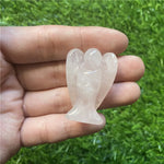 décoration maison statue ange gardien cristal naturel quartz rose améthyste opale jade ornement étagère