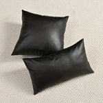 housse coussin noir texture grainée moderne adhésif lit décoration maison 50cm 30cm
