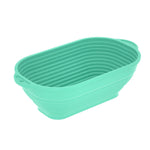 caissettes cuisine silicone couleurs vert clair orange rayures horizontales moderne poignées