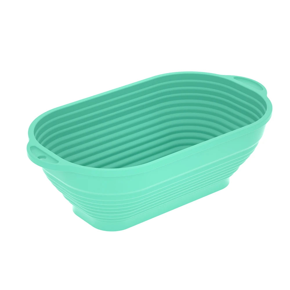 caissettes cuisine silicone couleurs vert clair orange rayures horizontales moderne poignées