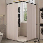 rideau douche plissé moderne beige bleu marine noir opaque 100x180cm 120x200cm 150x200cm