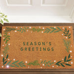 tapis pvc antidérapant rouge motifs noël lettres brodées résistant extérieur entrée chambre fille