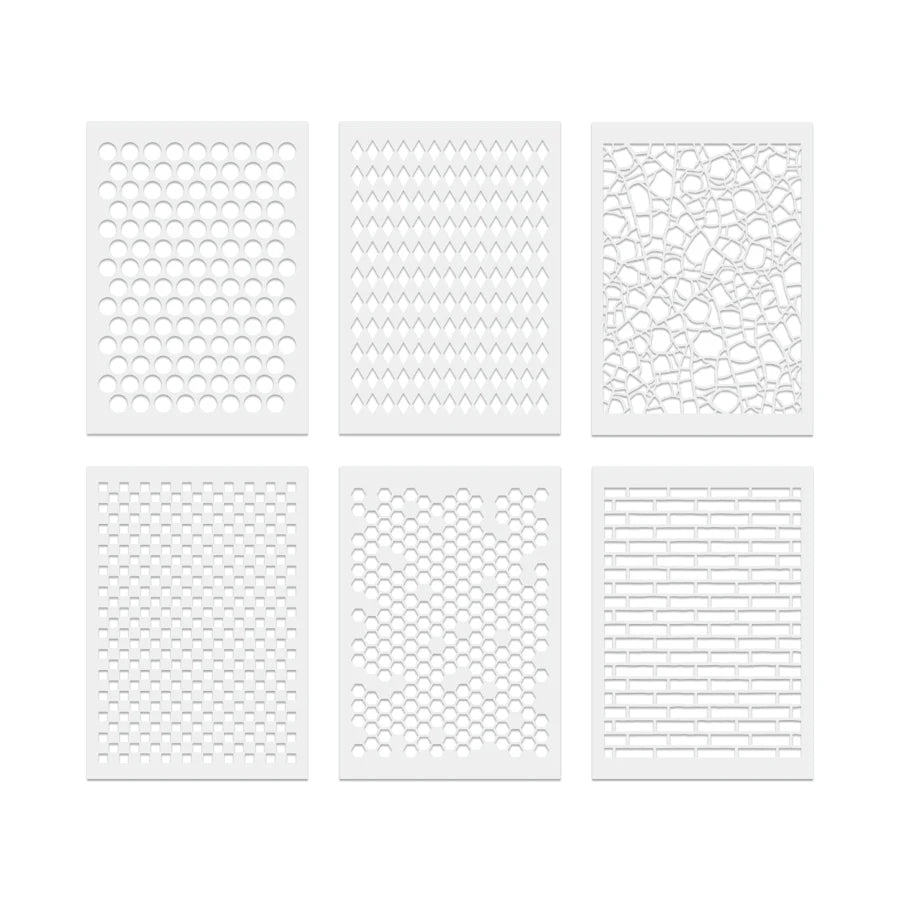 gabarits peinture géométriques blanc bleu beige modernes adhésifs A4 réutilisables bricolage maison