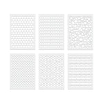 gabarits peinture géométriques blanc bleu beige modernes adhésifs A4 réutilisables bricolage maison