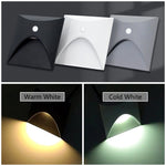 applique murale led sensorielle noir blanc gris contemporaine fixée mur vis câble interrupteur