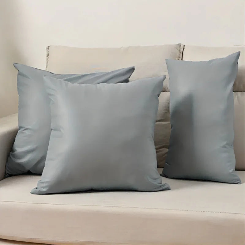 housse coussin noir texture grainée moderne adhésif lit décoration maison 50cm 30cm