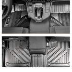 tapis sol voiture noir rayures horizontales surface rugueuse moderne résistant tapis avant arrière coffre