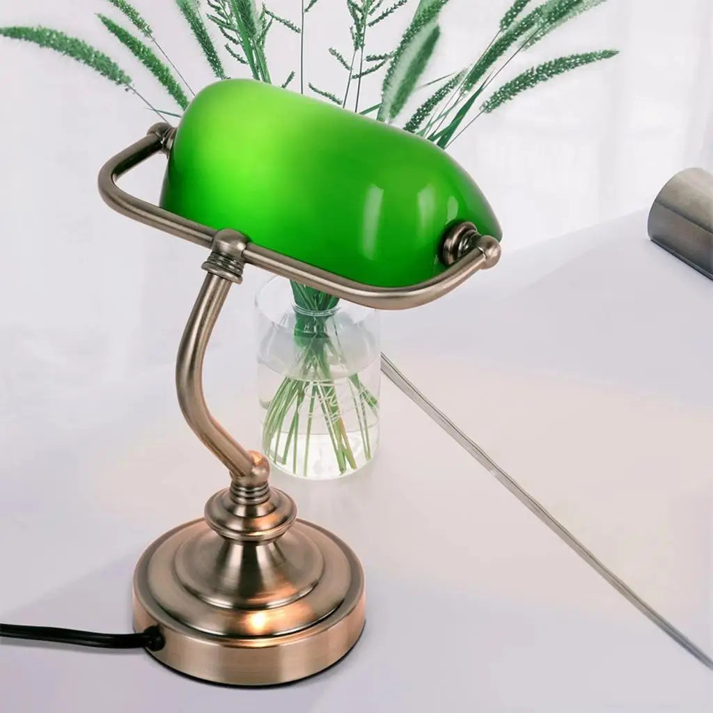 abat jour classique vert blanc durable tringle lampe décoration intérieure centrope table