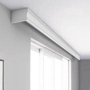 rideau barre double rail aluminium occultant blanc gris moderne mur