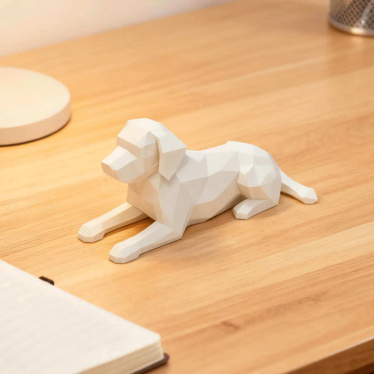 figurine chien labrador noir blanc moderne minimaliste décoration intérieur maison salon chambre