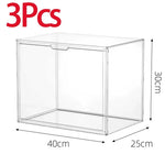 boîtes rangement transparentes modernes minimalistes livres vinyles sacs figurinesXL XXL